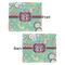 Colored Circles Security Blanket - Front & Back View