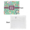 Colored Circles Security Blanket - Front & White Back View