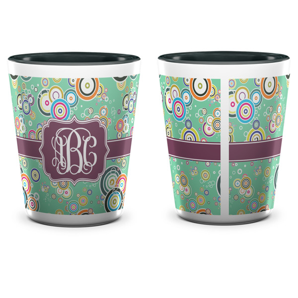 Colored Circles Shot Glass - Two Tone - APPROVAL