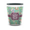 Colored Circles Ceramic Shot Glass - 1.5 oz - Two Tone - Single (Personalized)