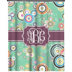 Colored Circles Extra Long Shower Curtain - 70"x84" (Personalized)