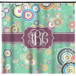 Colored Circles Shower Curtain - 71" x 74" (Personalized)