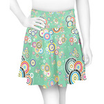 Colored Circles Skater Skirt - Small