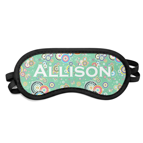 Custom Colored Circles Sleeping Eye Mask (Personalized)