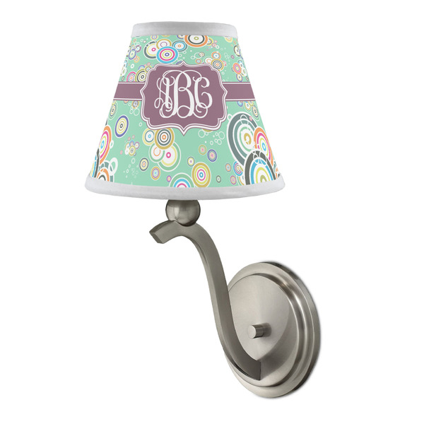 Colored Circles Small Chandelier Lamp - LIFESTYLE (on wall lamp)