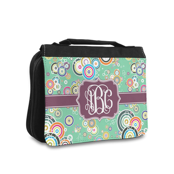 Custom Colored Circles Toiletry Bag - Small (Personalized)