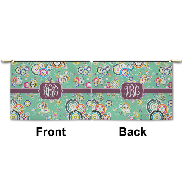 Colored Circles Small Zipper Pouch Approval (Front and Back)