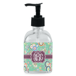 Colored Circles Glass Soap & Lotion Bottle - Single Bottle (Personalized)