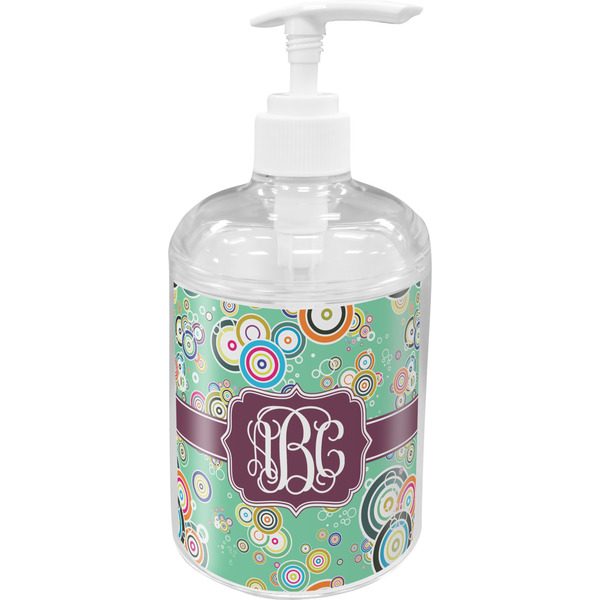 Custom Colored Circles Acrylic Soap & Lotion Bottle (Personalized)
