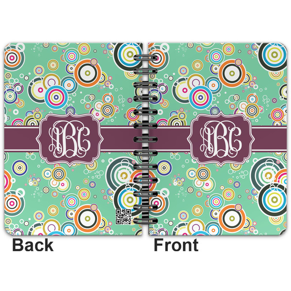 Colored Circles Spiral Journal 5 x 7 - Apvl