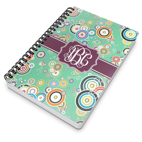 Colored Circles Spiral Journal 7 x 10 - Main