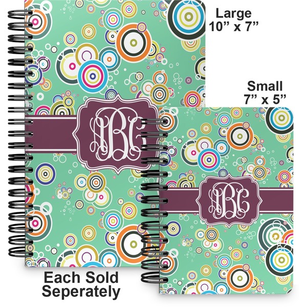 Colored Circles Spiral Journal - Comparison