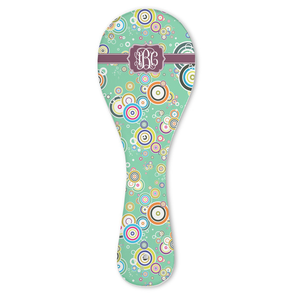 Custom Colored Circles Ceramic Spoon Rest (Personalized)