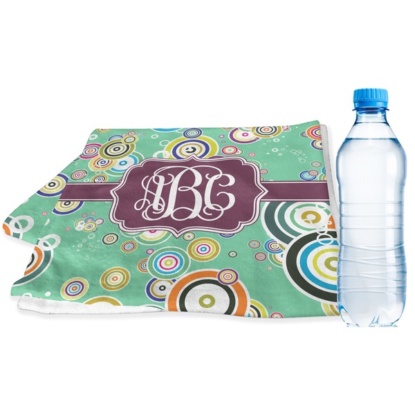 Custom Colored Circles Sports & Fitness Towel (Personalized)