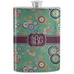 Colored Circles Stainless Steel Flask (Personalized)