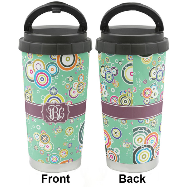 Colored Circles Stainless Steel Travel Cup - Apvl
