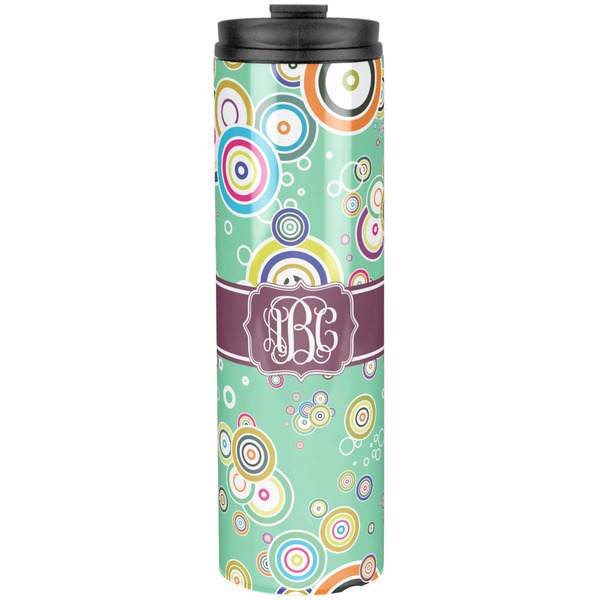 Custom Colored Circles Stainless Steel Skinny Tumbler - 20 oz (Personalized)