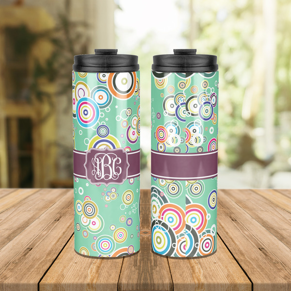 Colored Circles Stainless Steel Tumbler - Lifestyle