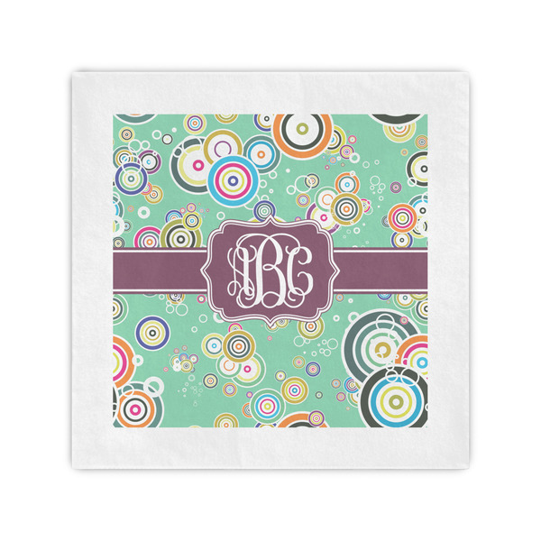 Custom Colored Circles Standard Cocktail Napkins (Personalized)