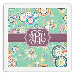 Colored Circles Paper Dinner Napkins (Personalized)