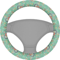 Colored Circles Steering Wheel Cover