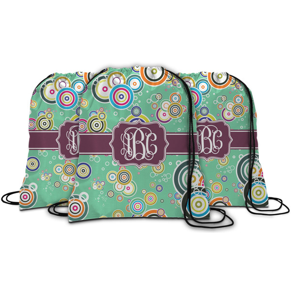 Colored Circles String Backpack - MAIN