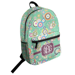 Colored Circles Student Backpack (Personalized)