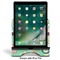 Colored Circles Stylized Tablet Stand - Front with ipad