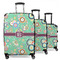 Colored Circles Suitcase Set 1 - MAIN