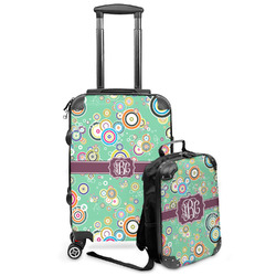 Colored Circles Kids 2-Piece Luggage Set - Suitcase & Backpack (Personalized)