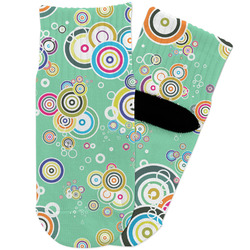 Colored Circles Toddler Ankle Socks (Personalized)