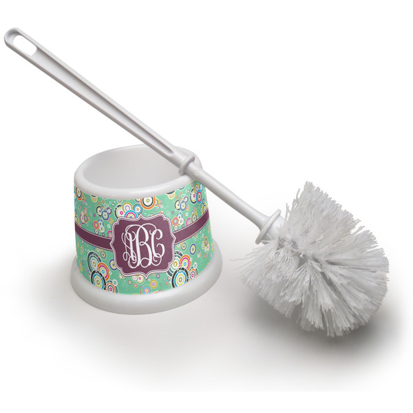 Custom Colored Circles Toilet Brush (Personalized)
