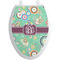 Colored Circles Toilet Seat Decal (Personalized)