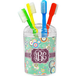 Colored Circles Toothbrush Holder (Personalized)