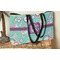 Colored Circles Tote w/Black Handles - Lifestyle View