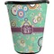 Colored Circles Waste Basket - Single Sided (Black) (Personalized)