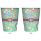 Colored Circles Trash Can White - Front and Back - Apvl