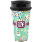 Colored Circles Acrylic Travel Mug without Handle (Personalized)