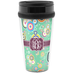 Colored Circles Acrylic Travel Mug without Handle (Personalized)