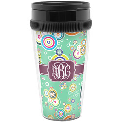 Colored Circles Acrylic Travel Mug without Handle (Personalized)