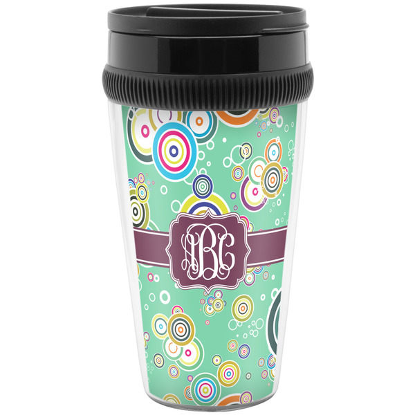 Custom Colored Circles Acrylic Travel Mug without Handle (Personalized)