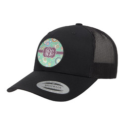 Colored Circles Trucker Hat - Black (Personalized)