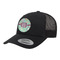 Colored Circles Trucker Hat - Black