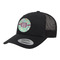 Colored Circles Trucker Hat - Black (Personalized)