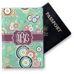 Colored Circles Vinyl Passport Holder (Personalized)