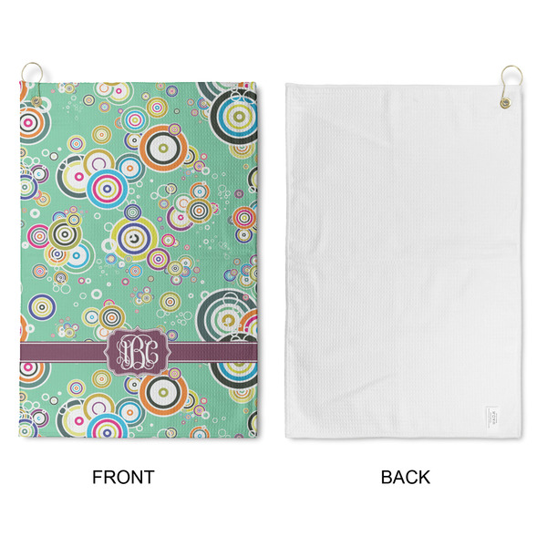 Colored Circles Waffle Weave Golf Towel - Approval
