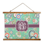 Colored Circles Wall Hanging Tapestry - Wide (Personalized)