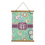 Colored Circles Wall Hanging Tapestry - Tall (Personalized)