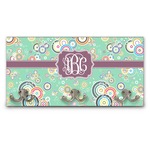 Colored Circles Wall Mounted Coat Rack (Personalized)