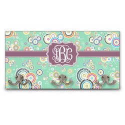Colored Circles Wall Mounted Coat Rack (Personalized)